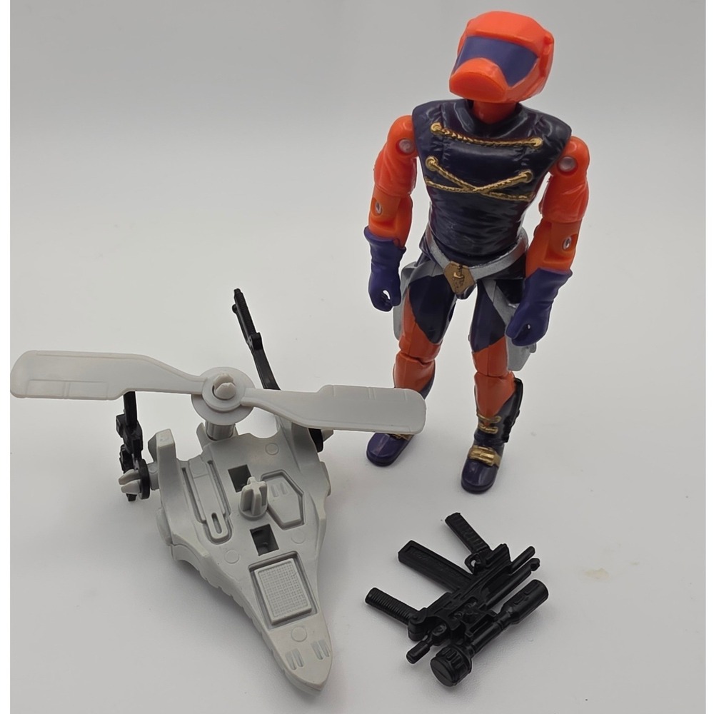 Hasbro G.I. Joe Action Figure 3.75in Orange Purple Fair 1989 Annihilator Toy
